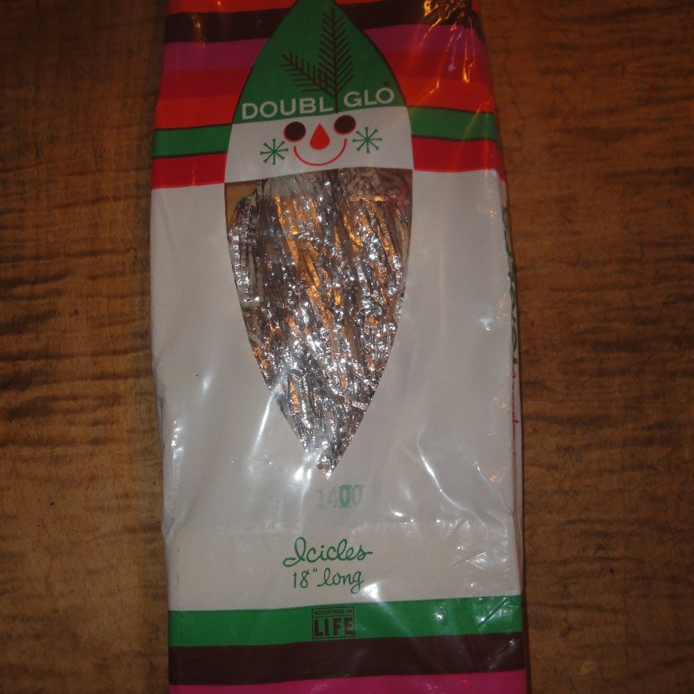 1400 Real Metal Foil Christmas Tree Tinsel Icicles 1960s Ornaments Heavy